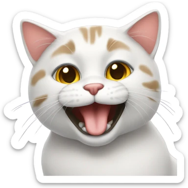 Suave male cat being flirtatious and sensual  sticker