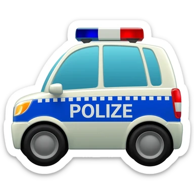 German Police Car sticker