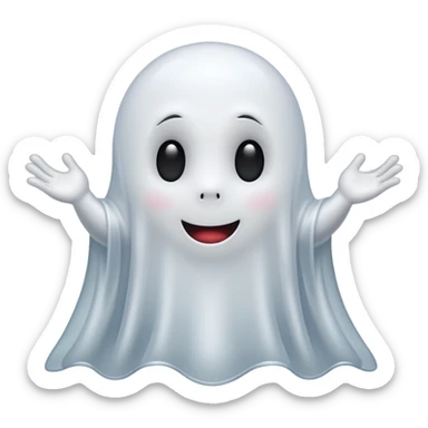 Casper the ghost sticker
