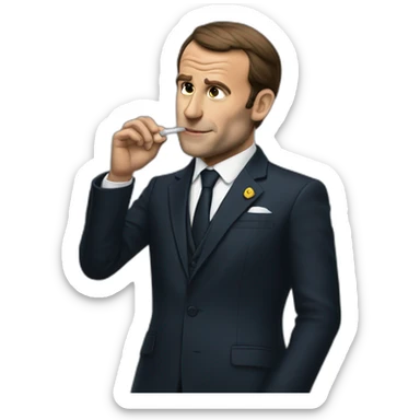Macron-smoking-week sticker