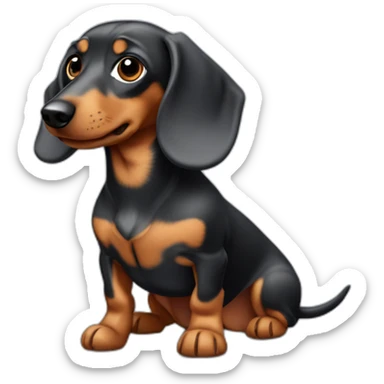 dapple Dachshund named Alfredo sticker