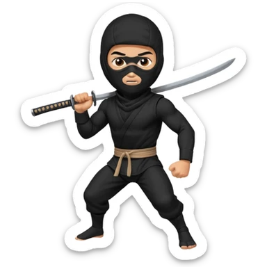 Ninja boy 360 sticker