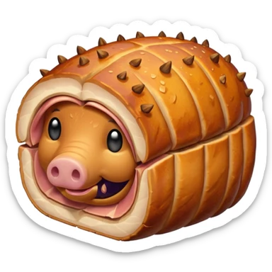 a roasted joint of pork emoji sticker