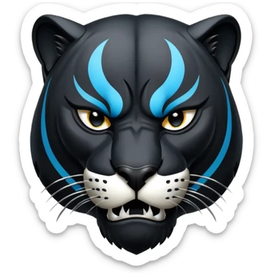 Panthers nfl team logo sticker