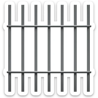 prison bars sticker