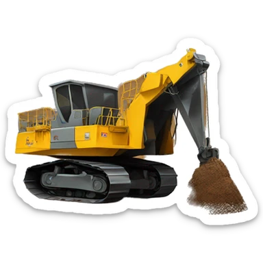 Underground mining equipment sticker