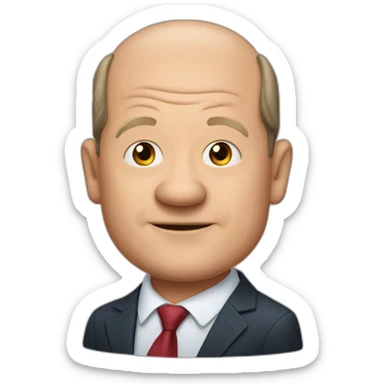 Chancelor Olaf Scholz sticker