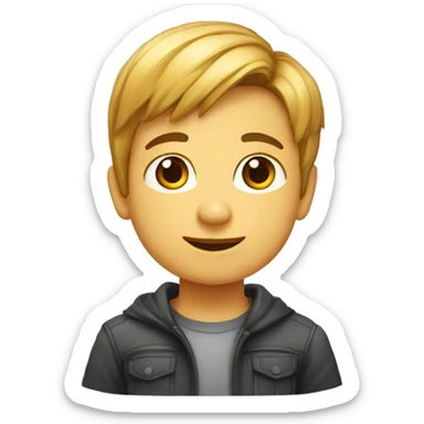 Niño de 5 años crespo mono sticker