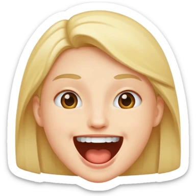 Announcement with mouth sticker