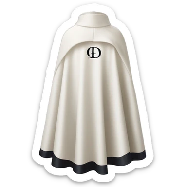 Dior logo on the cape sticker