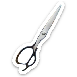 Patchwork icon, colorful quilt with sewn-together fabric pieces, visible stitching, scissors, thread, and sewing needles, minimalistic style, clean lines, transparent background. sticker