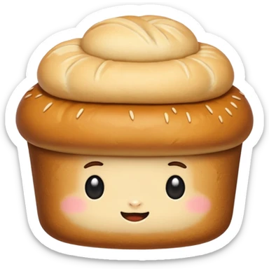 Slice of bun sticker