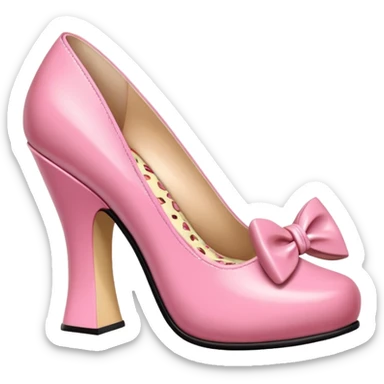 Betsey Johnson style spam meat shoe sculpture  sticker
