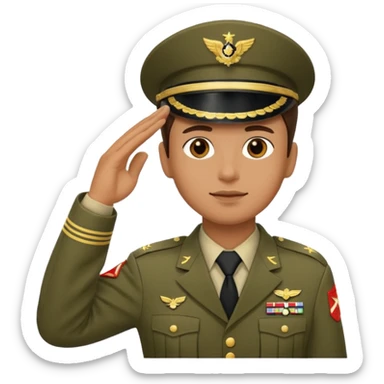 military salute sticker