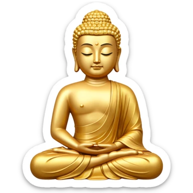Golden Buddha sticker