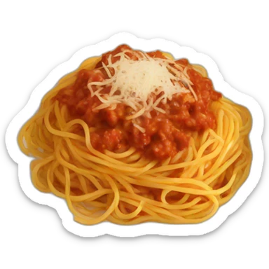 spaghetti bolognese sticker
