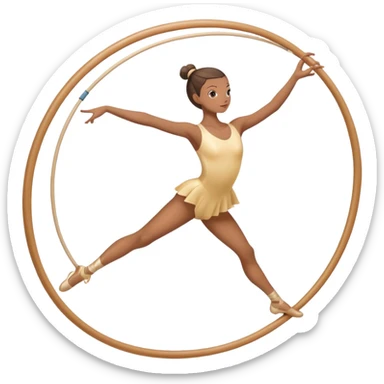 Ginnastica ritmica cerchio sticker