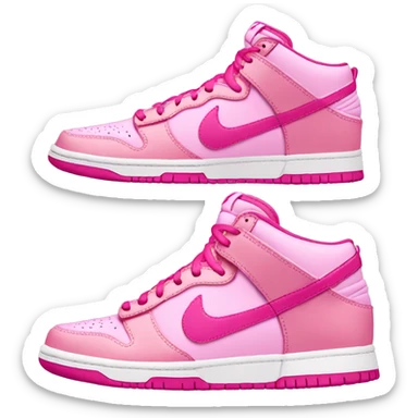 Pink Nike dunks sticker