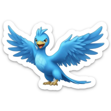 crazy funny stupid Articuno pokemon baby's stupid sticker
