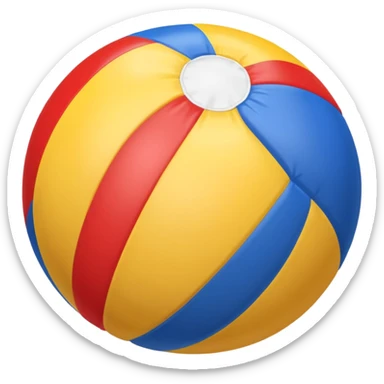 Colorful beach ball sticker