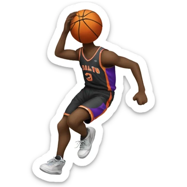 salto de basketball sticker
