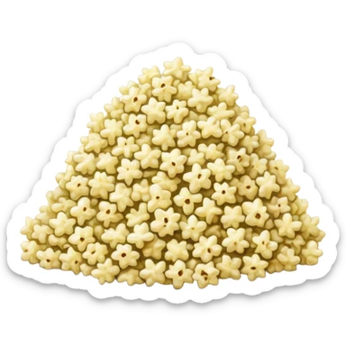 Pale olive popcorn sticker