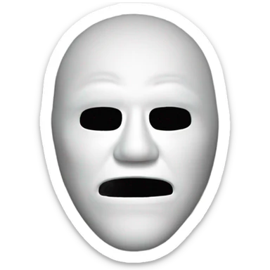 scary movie mask sticker