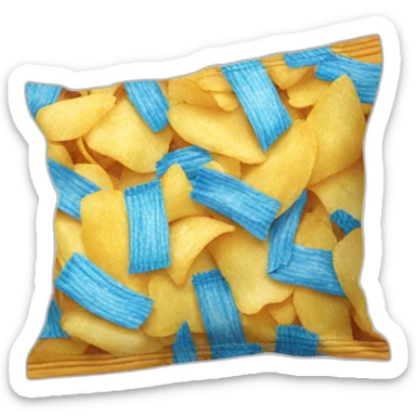 Packet of chips sticker