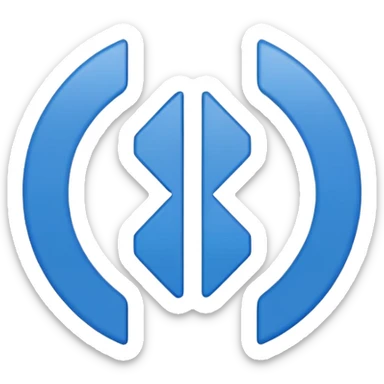 bluetooth logo simbology original identic sticker