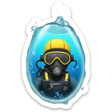 Scuba diver  sticker