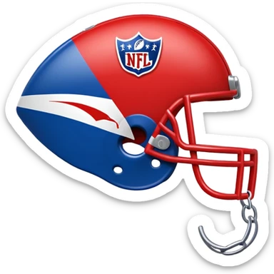 whistle nfl american football blue (#00A3E0) and red (#F9423A) sticker