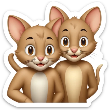 tom and jerry  sticker