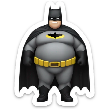 Fat Batman sticker