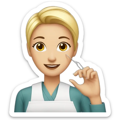 nail technician sticker