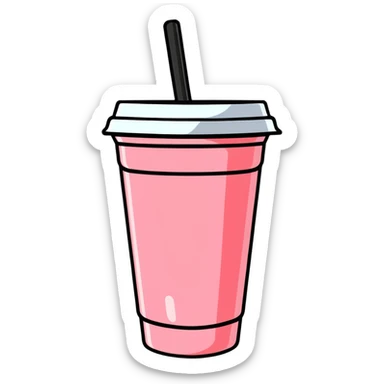 strawberry yogurt cup sticker