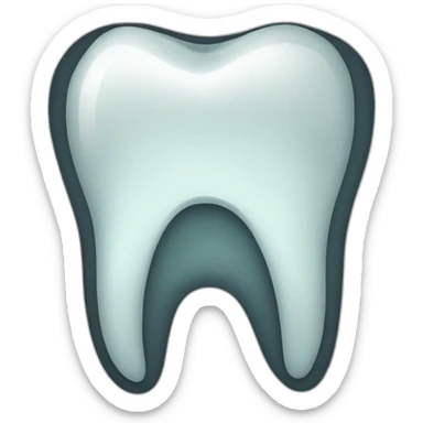 Tooth broken dark sticker