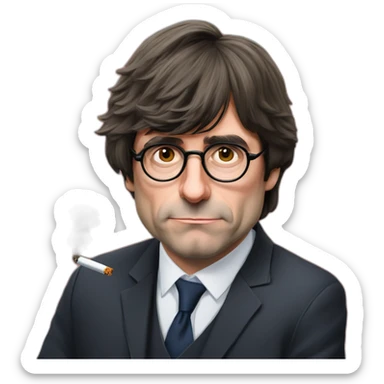 Carles puigdemont smoking cbd sticker