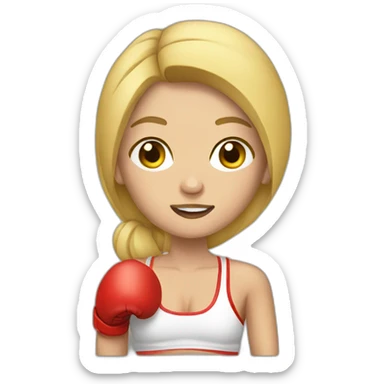 blonde-boxer sticker
