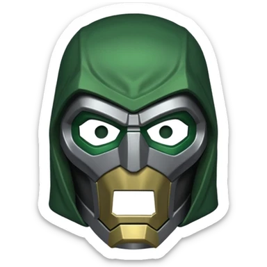 Doctor doom mask sticker