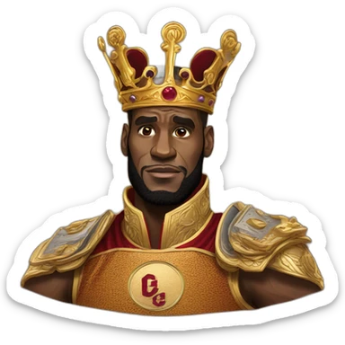lebron james Emperor sticker