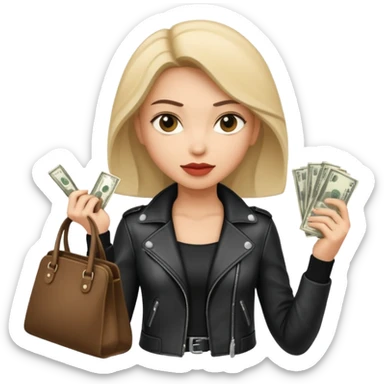 woman thief chic sticker