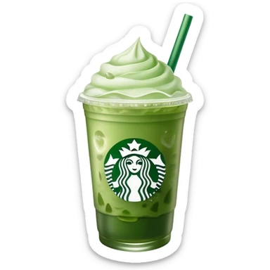 Iced matcha Starbucks drink  sticker