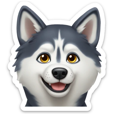 Husky dog  sticker