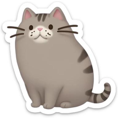 Pusheen the cat sticker