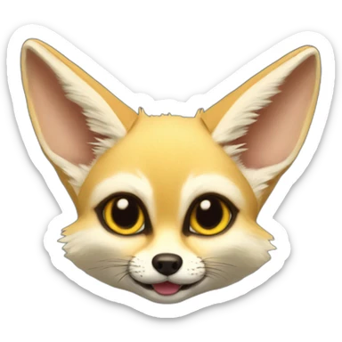 Fennec Fox with ak sticker
