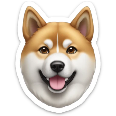Akita inu roux femelle sticker