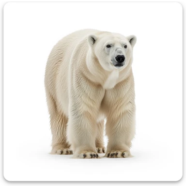 Bear white background sticker