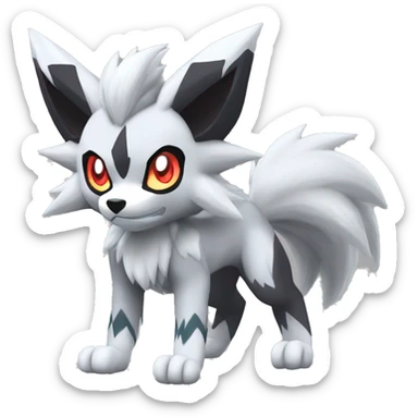  Incineroar Zoroark Lycanroc Nickit Fakemon sticker
