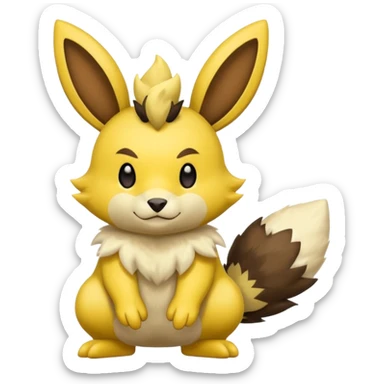 Zeraora-Buneary-Bunnelby-fusion sticker