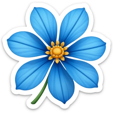 Flor azul en base a esta 🌸 sticker